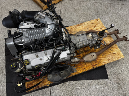 2003 Mustang Cobra SVT Supercharged 4.6 DOHC Engine Drivetrain T 56 Transmission 50k Miles