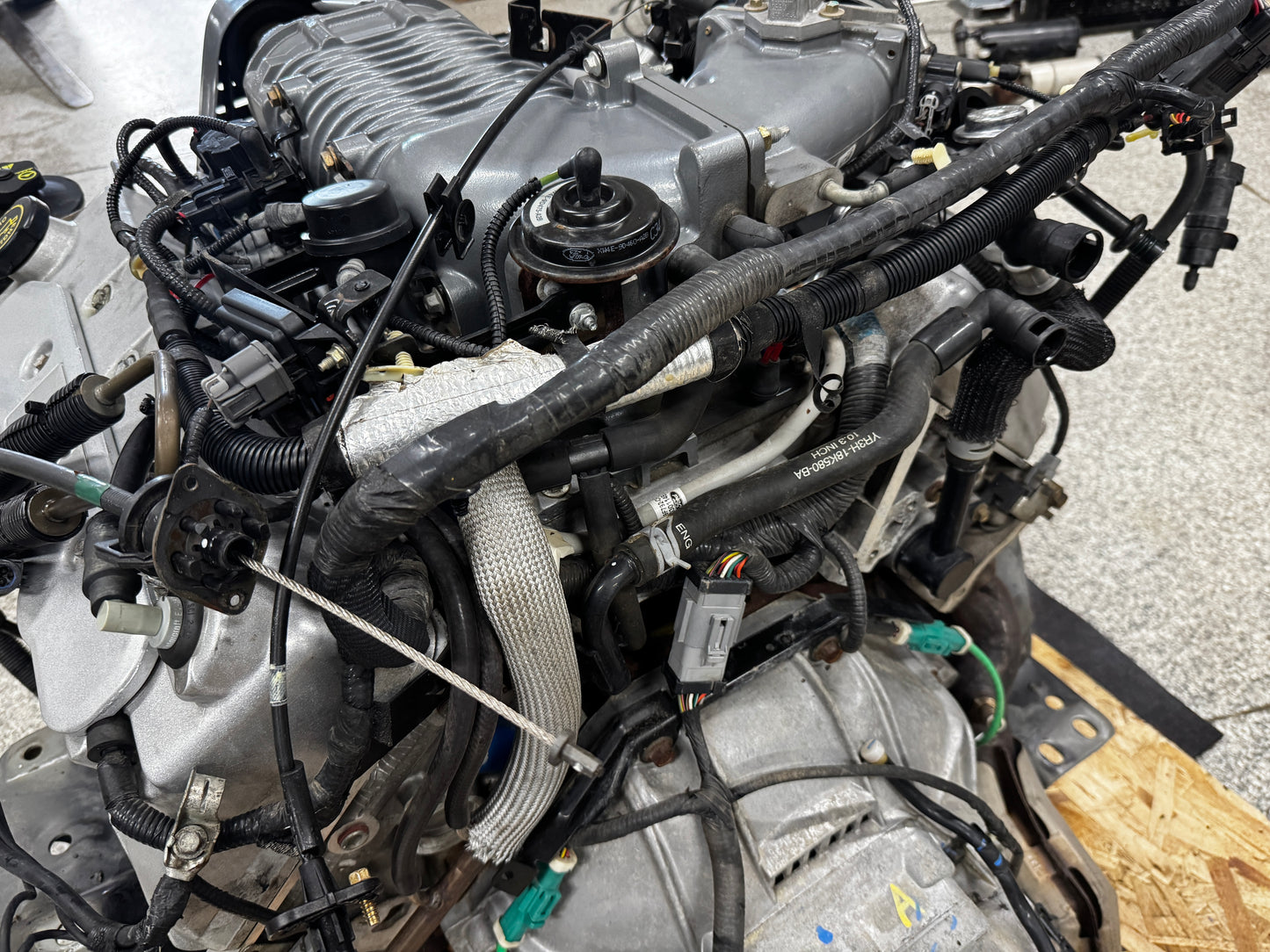 2003 Mustang Cobra SVT Supercharged 4.6 DOHC Engine Drivetrain T 56 Transmission 50k Miles