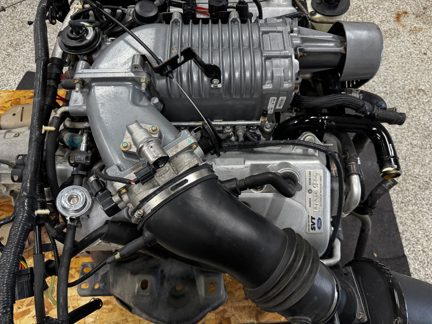 2003 Mustang Cobra SVT Supercharged 4.6 DOHC Engine Drivetrain T 56 Transmission 50k Miles