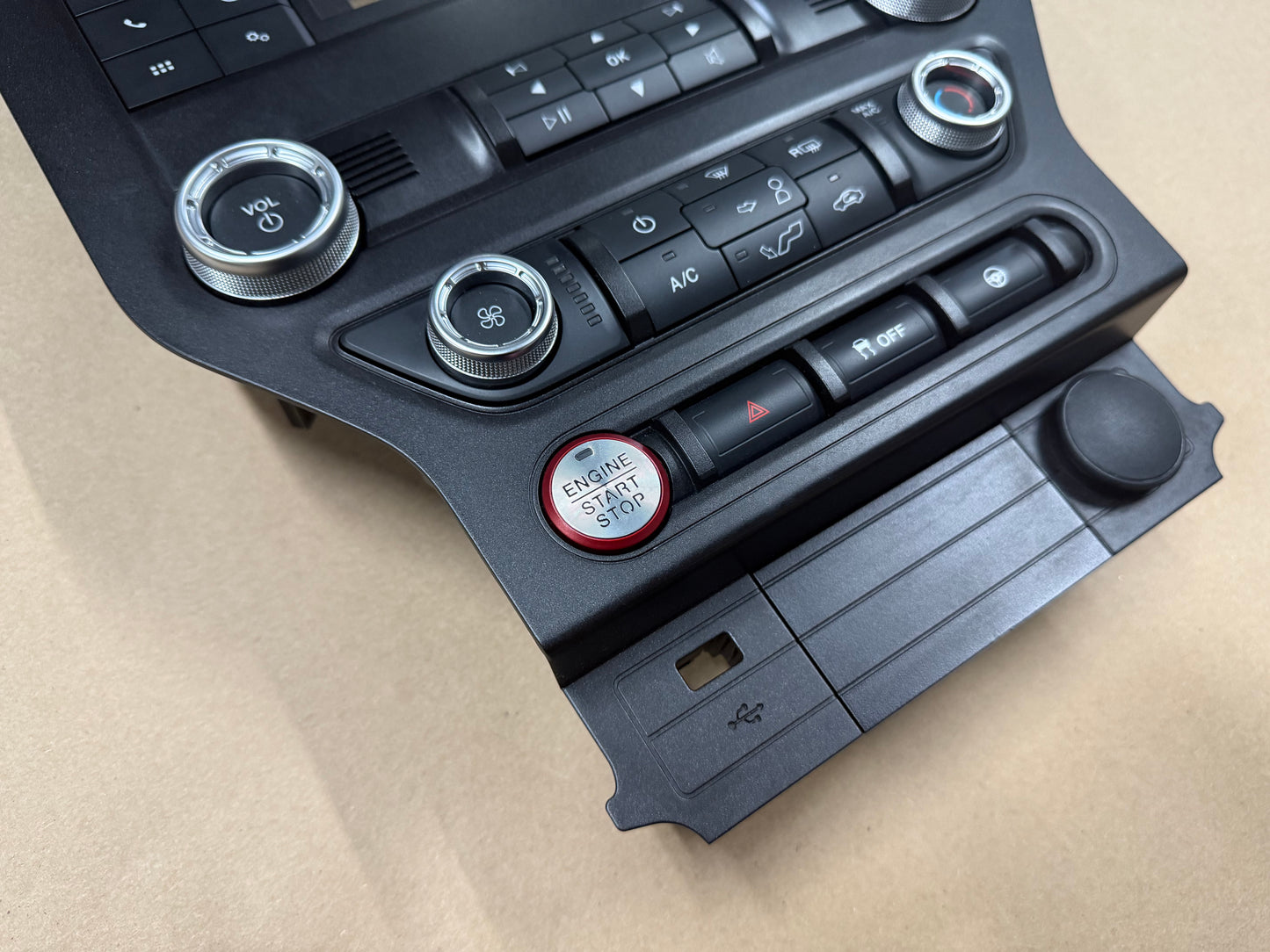 2018-2023 Ford Mustang GT Face Plate Radio Trim Piece