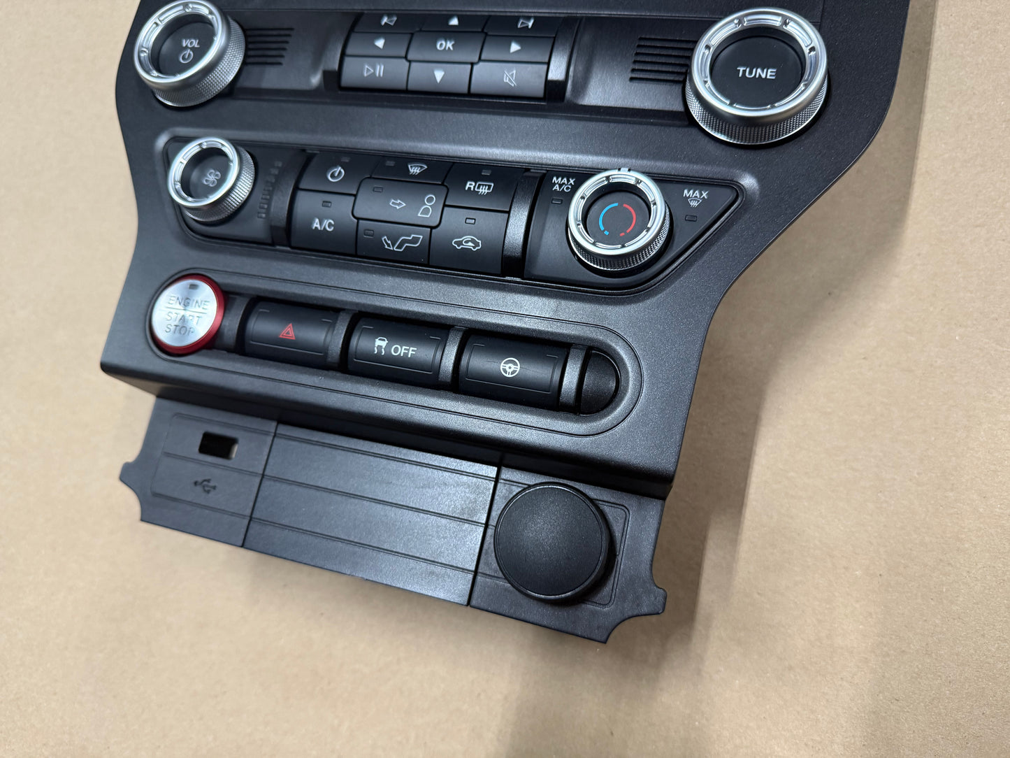 2018-2023 Ford Mustang GT Face Plate Radio Trim Piece