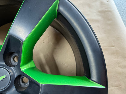 2010-2013 Chevrolet Camaro SS 20x9" Black/Green Wheel Rim