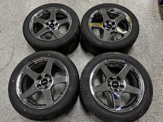 2003 2004 Ford Mustang Cobra SVT Chrome Wheels 17x9 OEM