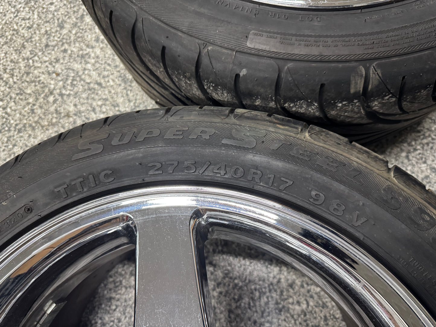 2003 2004 Ford Mustang Cobra SVT Chrome Wheels 17x9 OEM