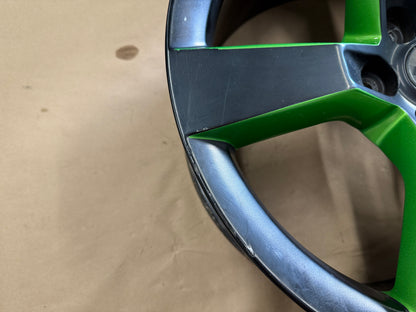 2010-2013 Chevrolet Camaro SS 20x9" Black/Green Wheel Rim