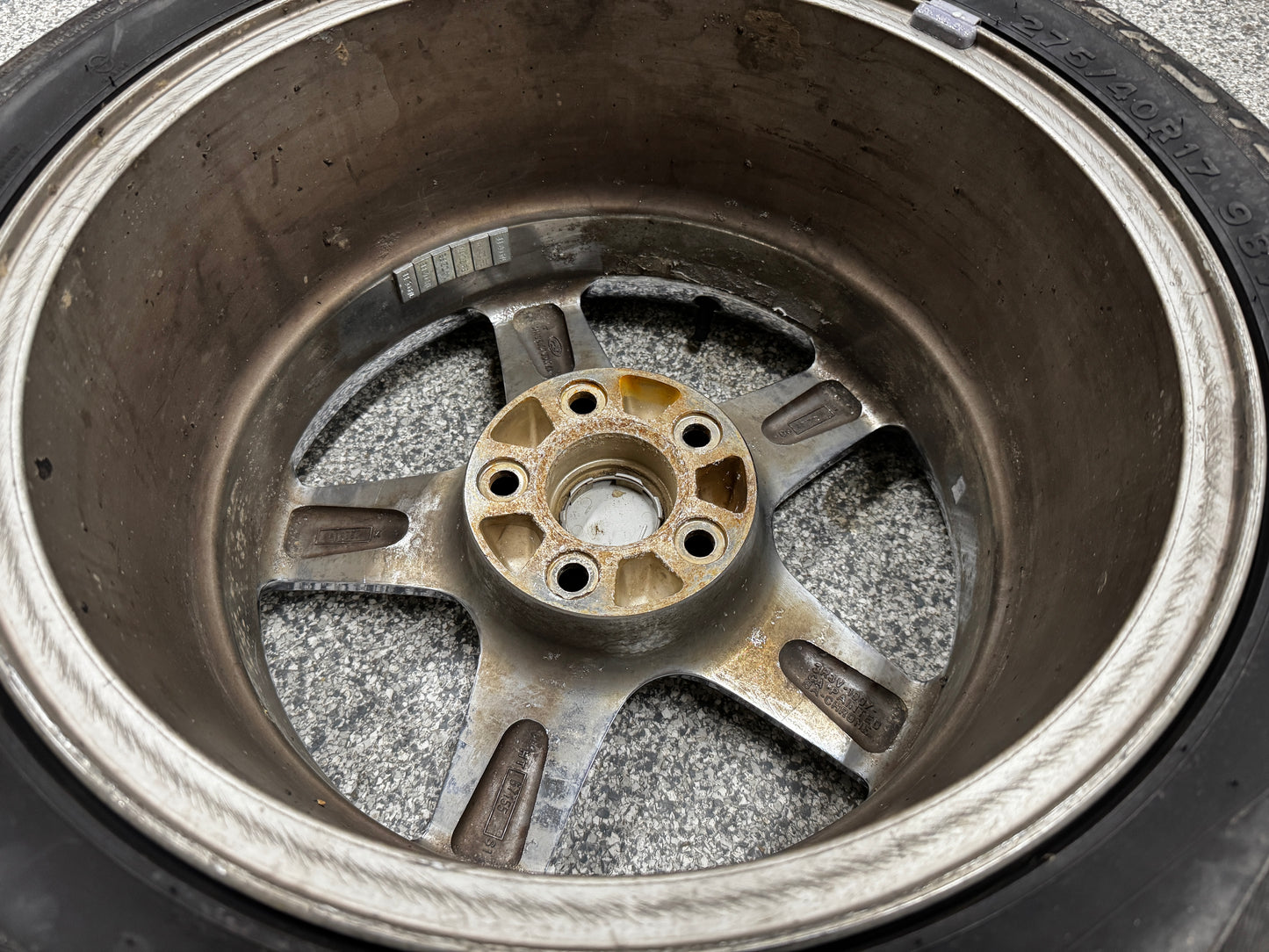 2003 2004 Ford Mustang Cobra SVT Chrome Wheels 17x9 OEM