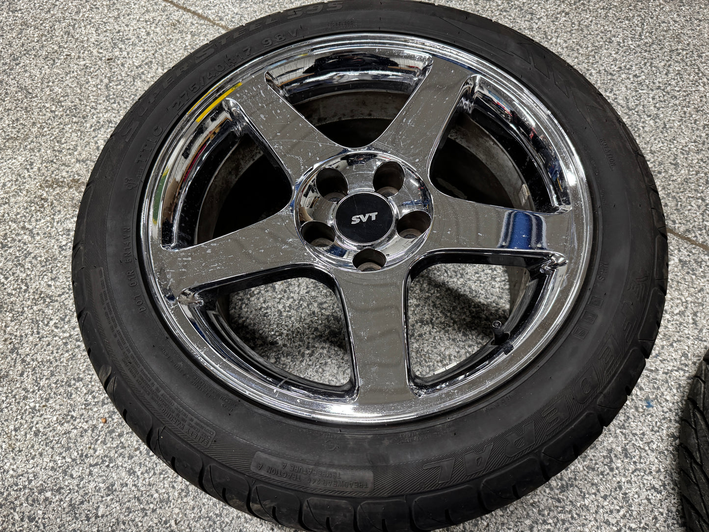 2003 2004 Ford Mustang Cobra SVT Chrome Wheels 17x9 OEM