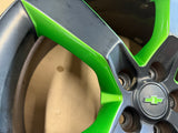 2010-2013 Chevrolet Camaro SS 20x8" Black/Green Wheel Rim