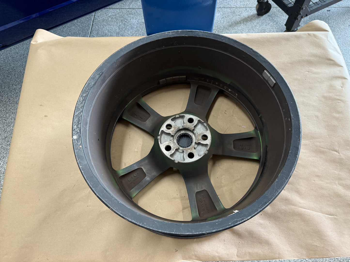 2010-2013 Chevrolet Camaro SS 20x8" Black/Green Wheel Rim