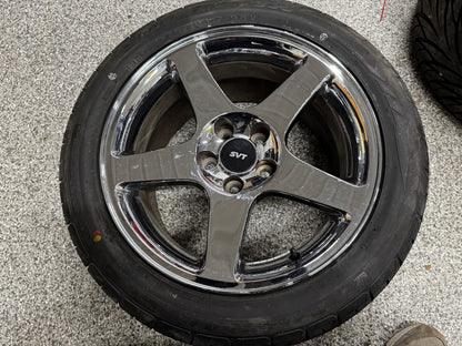 2003 2004 Ford Mustang Cobra SVT Chrome Wheels 17x9 OEM