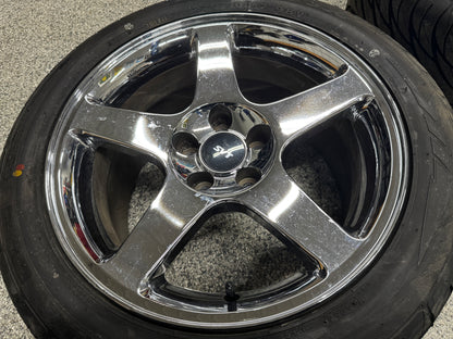 2003 2004 Ford Mustang Cobra SVT Chrome Wheels 17x9 OEM