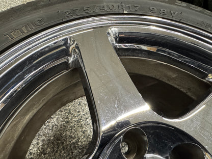 2003 2004 Ford Mustang Cobra SVT Chrome Wheels 17x9 OEM