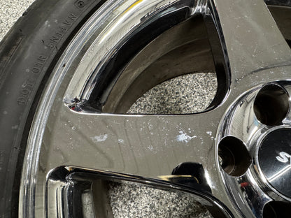 2003 2004 Ford Mustang Cobra SVT Chrome Wheels 17x9 OEM