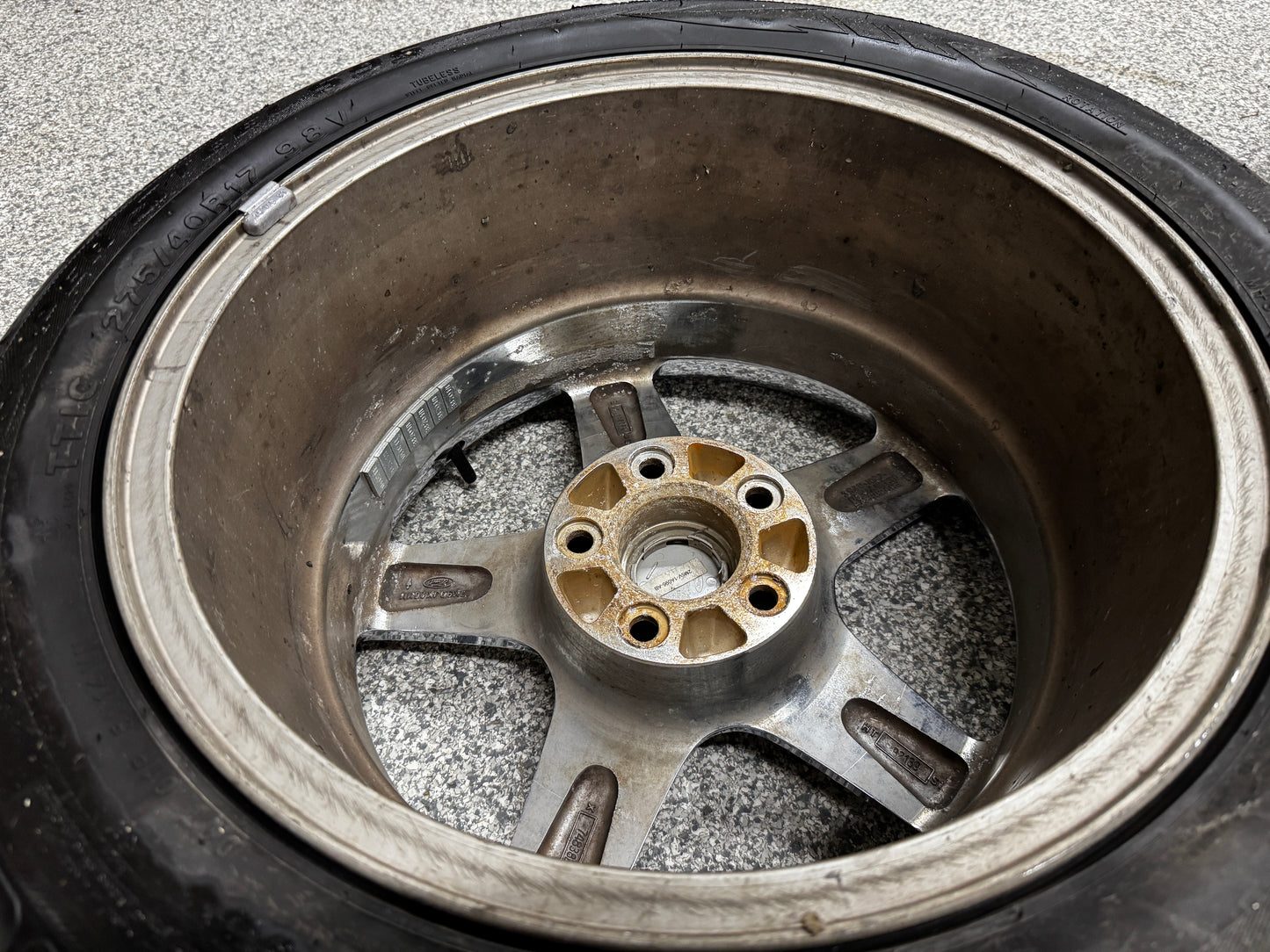 2003 2004 Ford Mustang Cobra SVT Chrome Wheels 17x9 OEM