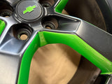 2010-2013 Chevrolet Camaro SS 20x8" Black/Green Wheel Rim