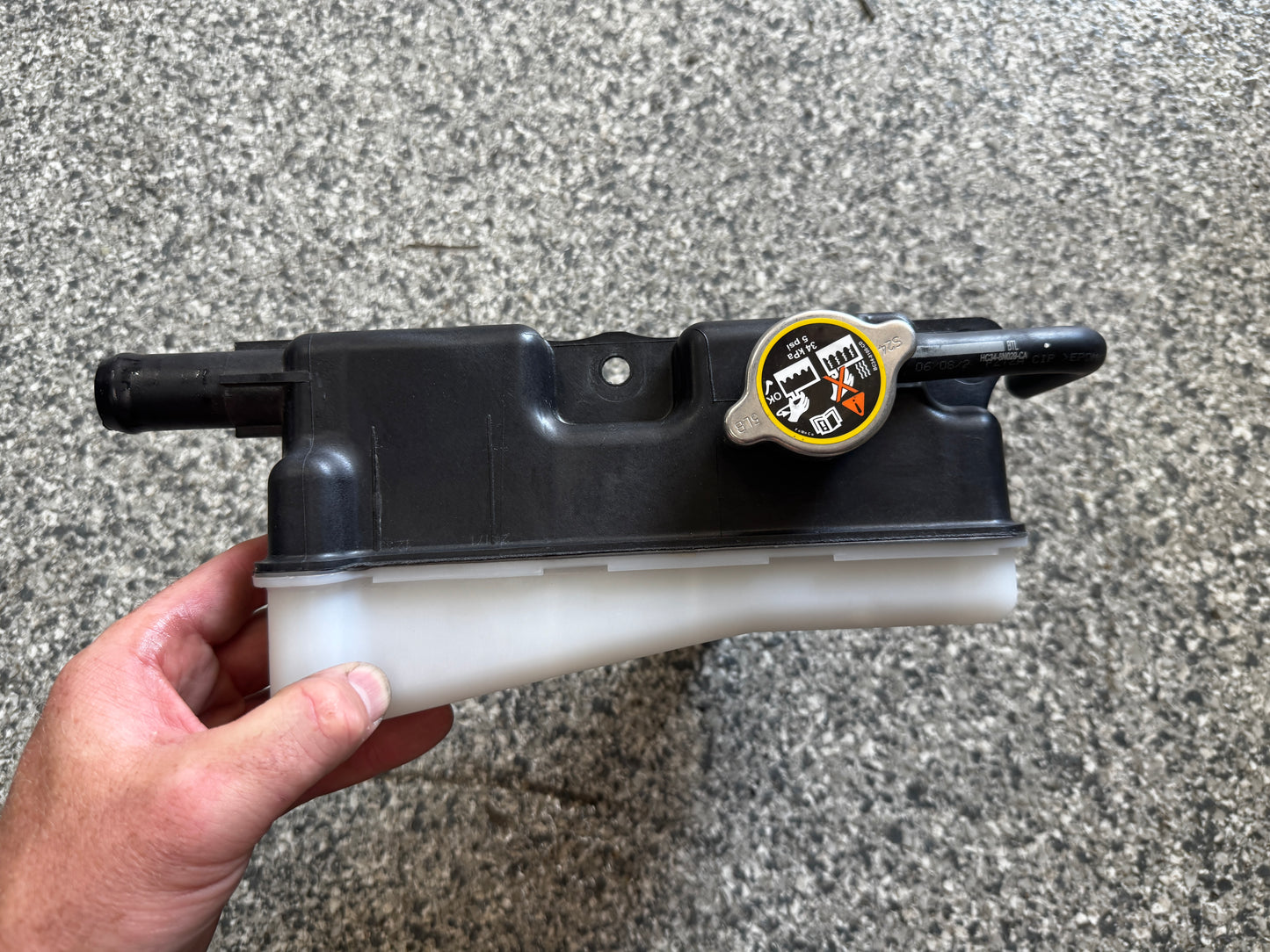 2023-2025 F-250 F-350 6.7 Radiator Overflow Coolant Tank w/ Rubber Hose