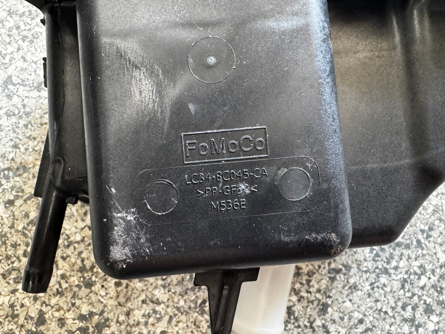 2023-2025 F-250 F-350 6.7 Radiator Overflow Coolant Tank w/ Rubber Hose