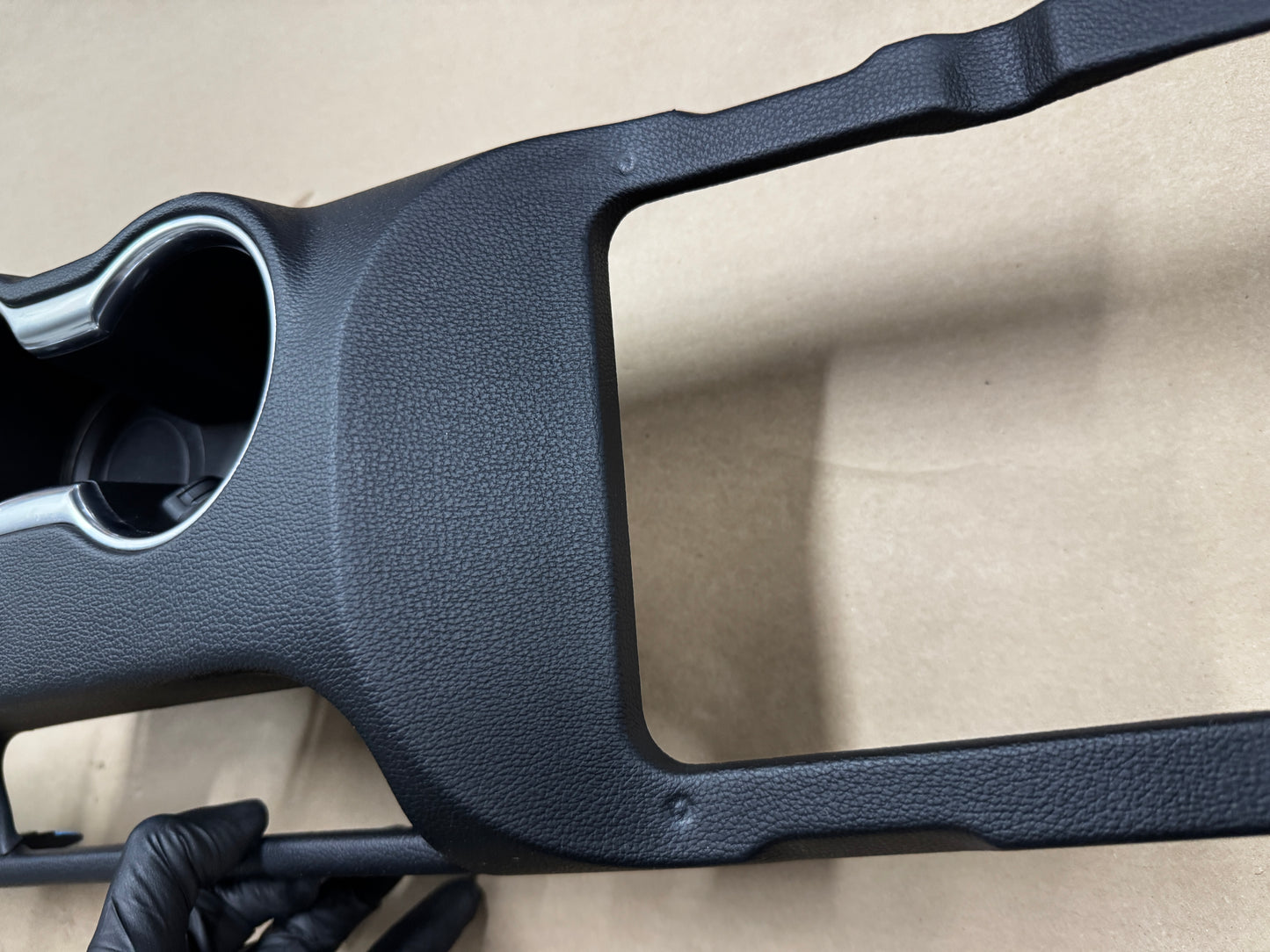 2018-2023 Mustang Bullitt Center Console Top Interior Trim Pieces Leather Green