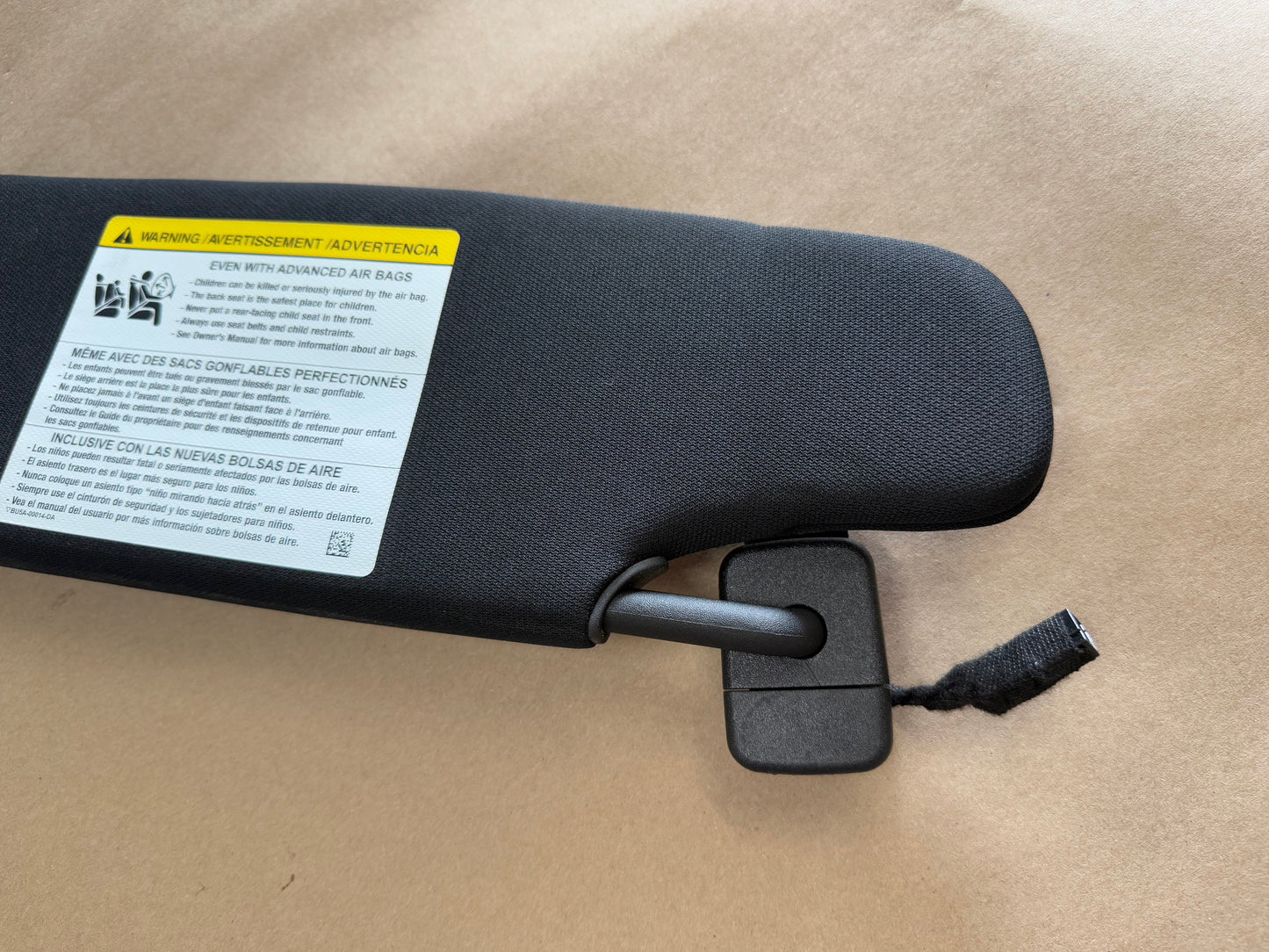 2015-2023 Ford Mustang Coupe Sun Visors Pair "Home Link"