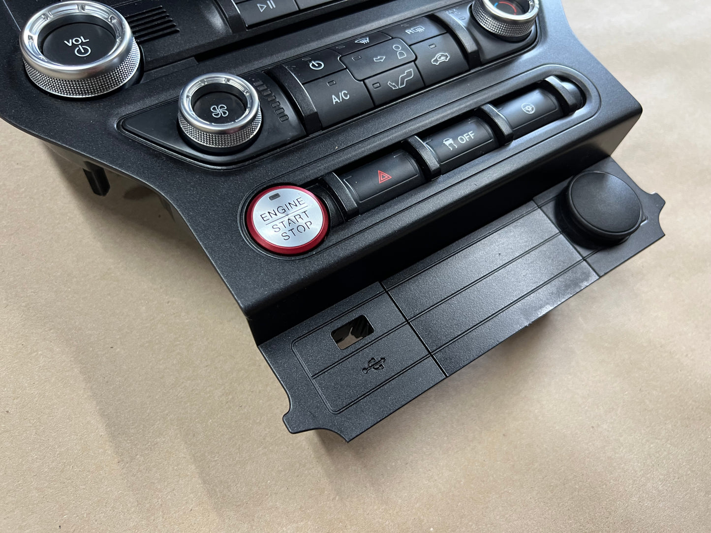 2018-2023 Ford Mustang GT Face Plate Radio Trim Piece