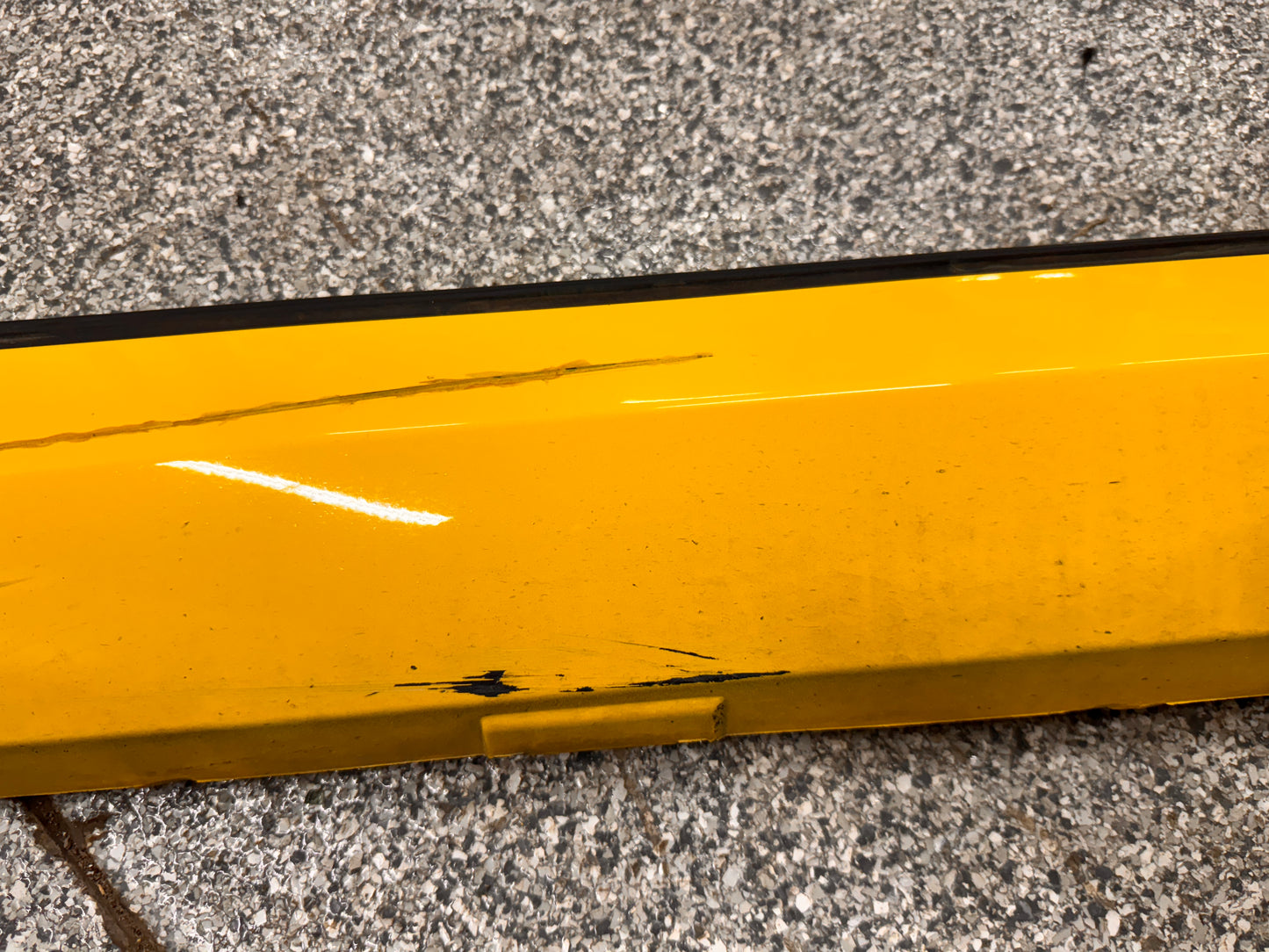 2010-2015 Chevrolet Camaro SS RH Passenger Side Skirt Molding Yellow - OEM
