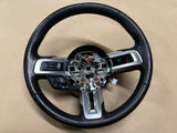2018-2023 Ford Mustang Leather Steering Wheel Black "Manual"