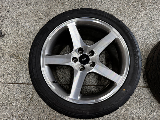 2003 2004 Mustang Cobra AFS Satin Wheels 18x9 18x10.5 Inch Set Tires