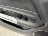 2018-2023 Ford Mustang GT LH Driver Leather/Suede Insert Door Panel Grey Stitch
