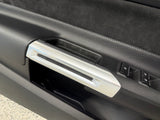 2018-2023 Ford Mustang GT LH Driver Leather/Suede Insert Door Panel Grey Stitch