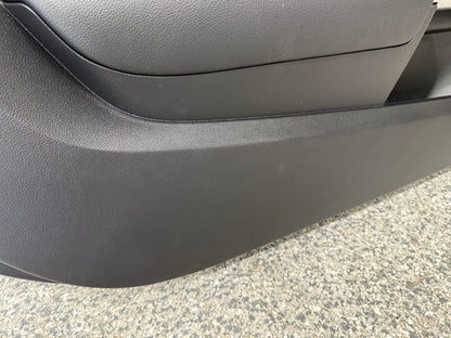 2018-2023 Ford Mustang GT LH Driver Leather/Suede Insert Door Panel Grey Stitch