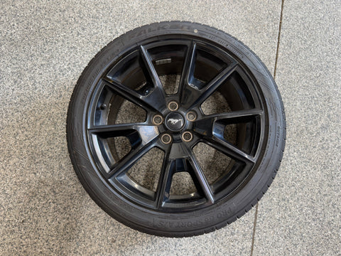 2015-2023 Ford Mustang GT Black Wheel Rim 19"x8.5" Falken Tire 245/40/R19