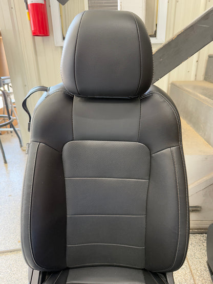 2015-2017 Ford Mustang GT Premium Leather Front Rear Seats Black Heated Cooled