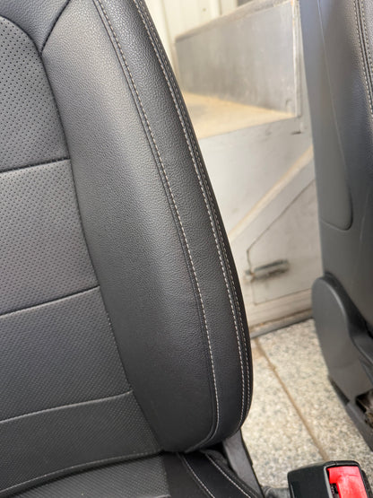 2015-2017 Ford Mustang GT Premium Leather Front Rear Seats Black Heated Cooled