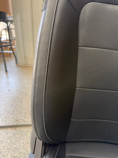 2015-2017 Ford Mustang GT Premium Leather Front Rear Seats Black Heated Cooled