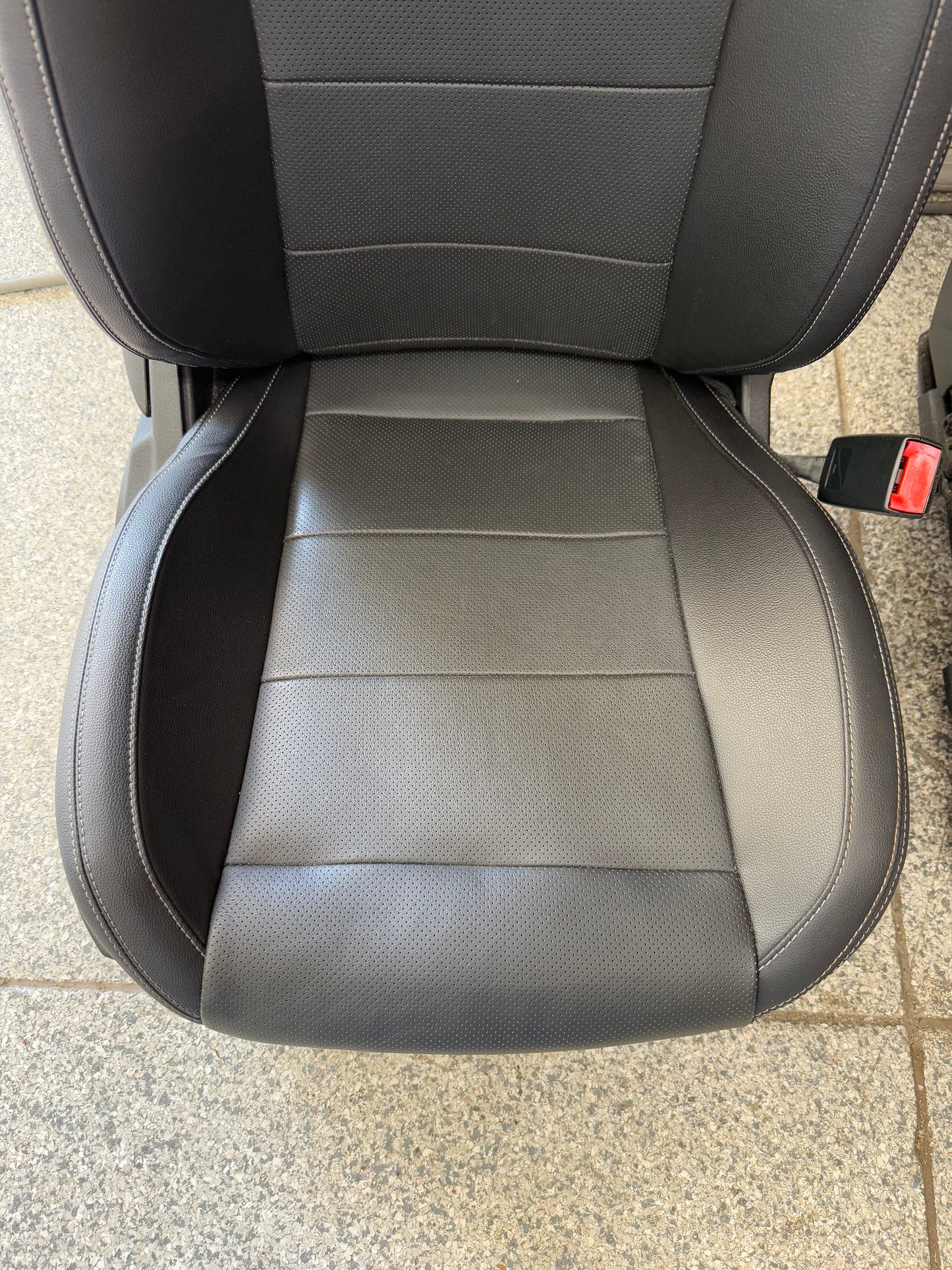 2015-2017 Ford Mustang GT Premium Leather Front Rear Seats Black Heated Cooled