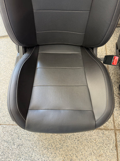 2015-2017 Ford Mustang GT Premium Leather Front Rear Seats Black Heated Cooled