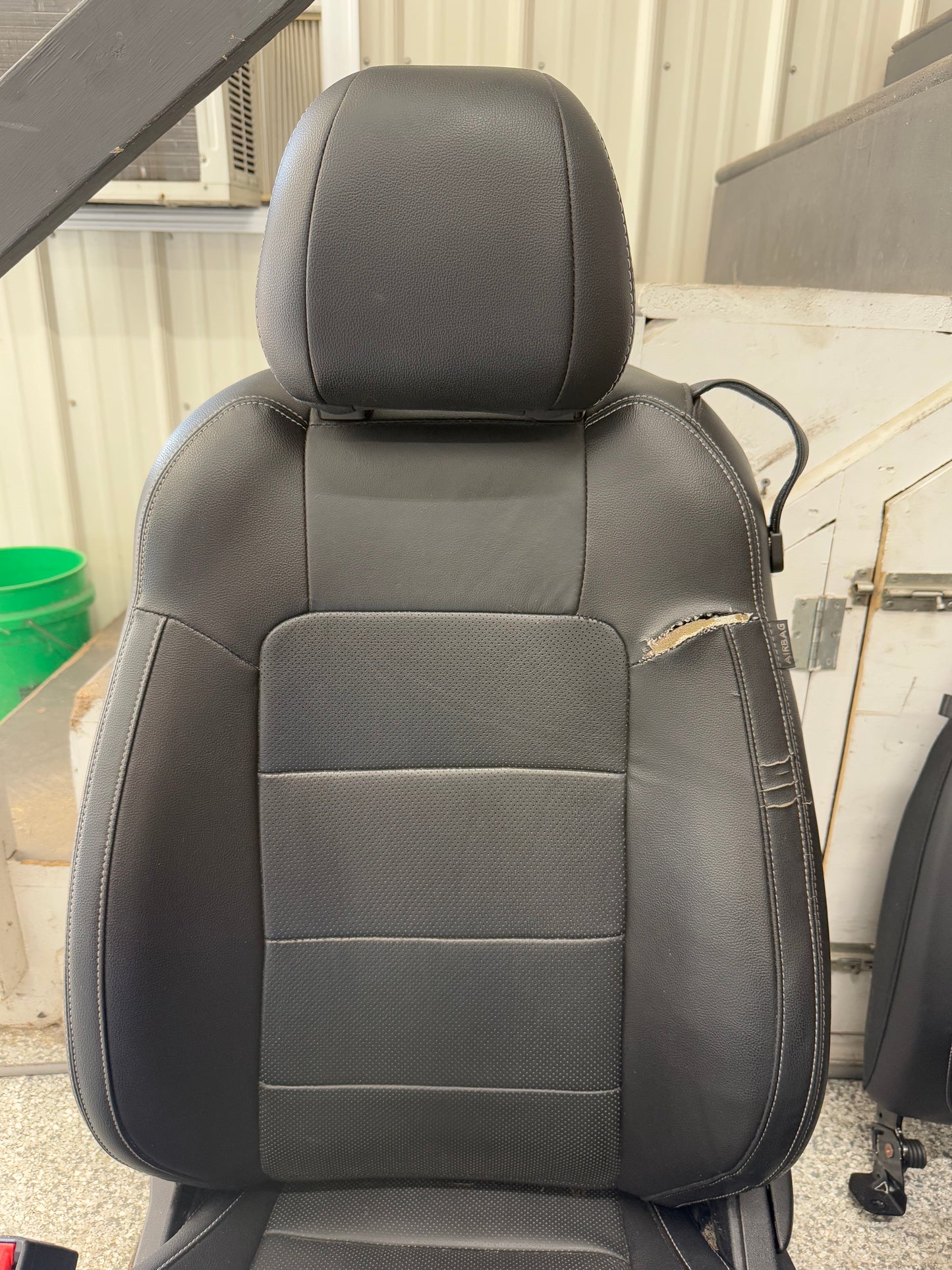 2015-2017 Ford Mustang GT Premium Leather Front Rear Seats Black Heated Cooled