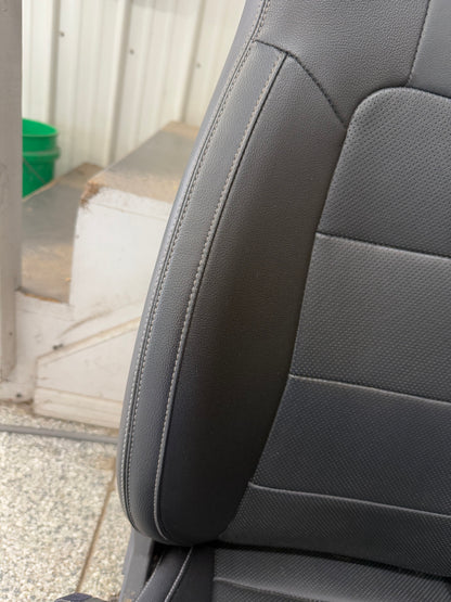2015-2017 Ford Mustang GT Premium Leather Front Rear Seats Black Heated Cooled