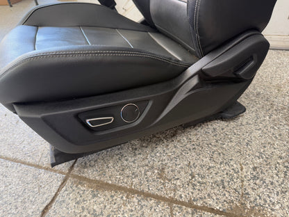 2015-2017 Ford Mustang GT Premium Leather Front Rear Seats Black Heated Cooled