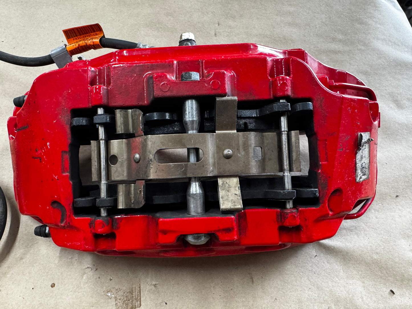 2024-2026 Ford Mustang GT Red 6 Piston Front Brake Calipers OEM Brakes 9k Miles