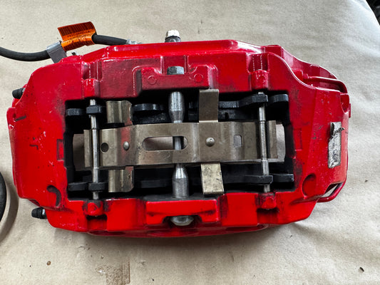 2024-2026 Ford Mustang GT Red 6 Piston Front Brake Calipers OEM Brakes 9k Miles