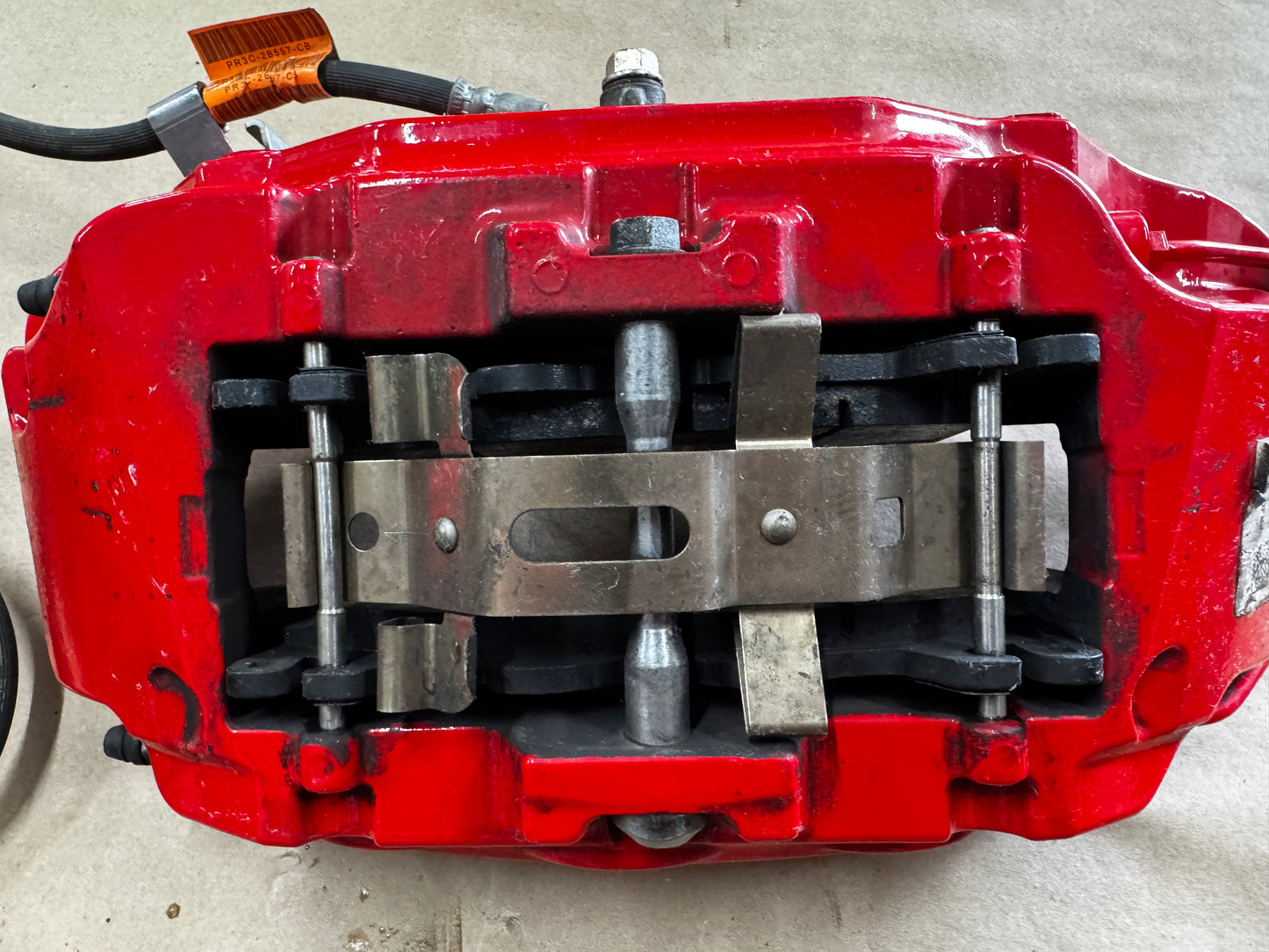 2024-2026 Ford Mustang GT Red 6 Piston Front Brake Calipers OEM Brakes 9k Miles