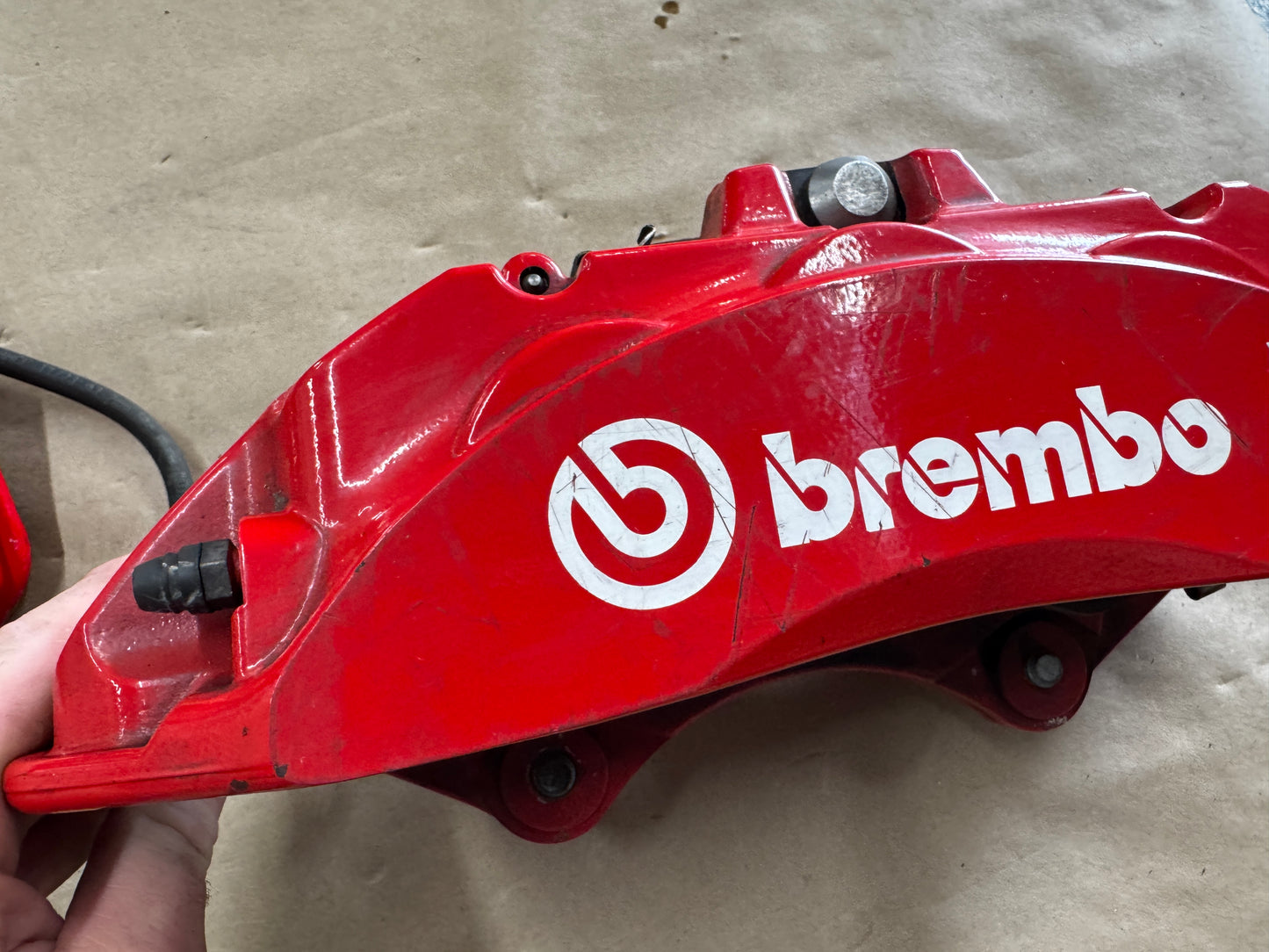 2024-2026 Ford Mustang GT Red 6 Piston Front Brake Calipers OEM Brakes 9k Miles