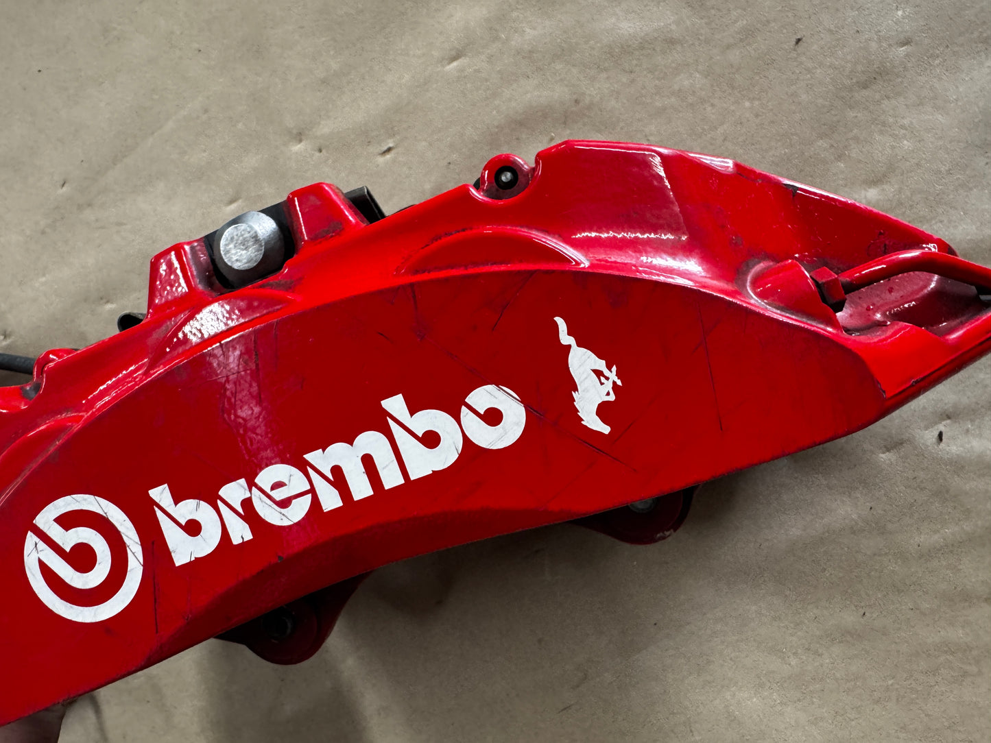 2024-2026 Ford Mustang GT Red 6 Piston Front Brake Calipers OEM Brakes 9k Miles