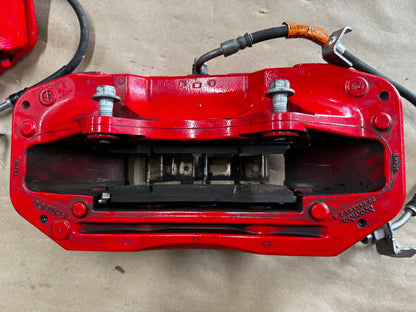 2024-2026 Ford Mustang GT Red 6 Piston Front Brake Calipers OEM Brakes 9k Miles
