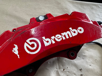 2024-2026 Ford Mustang GT Red 6 Piston Front Brake Calipers OEM Brakes 9k Miles