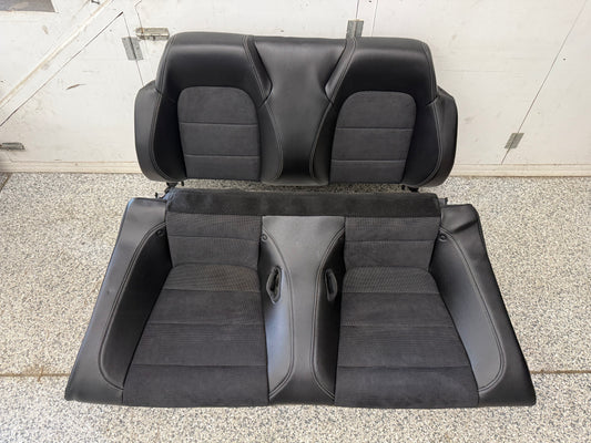 2018-2023 Ford Mustang GT Convertible Rear Seats Suede/Black Leather