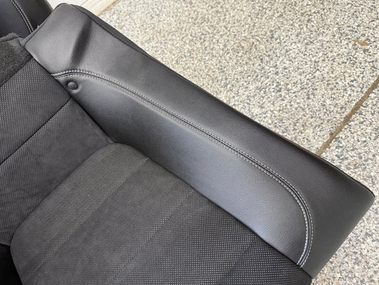 2018-2023 Ford Mustang GT Convertible Rear Seats Suede/Black Leather