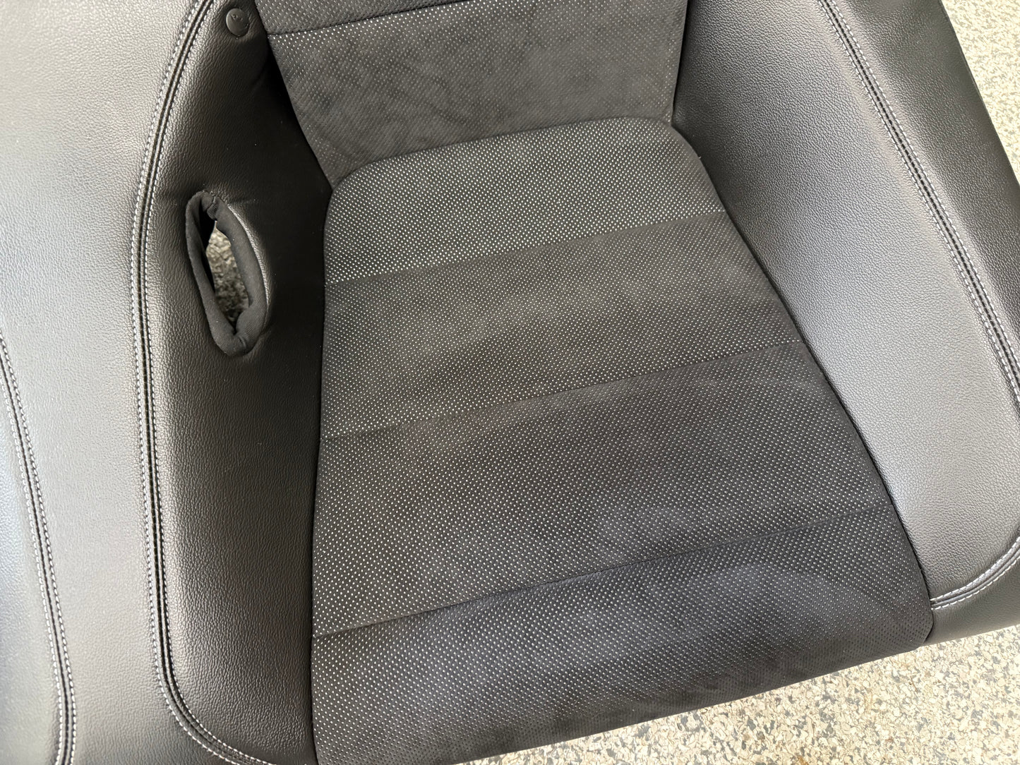2018-2023 Ford Mustang GT Convertible Rear Seats Suede/Black Leather