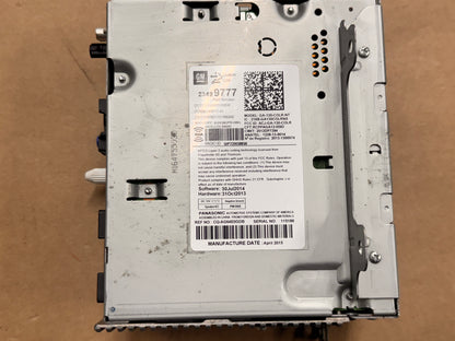 2015 Chevrolet Camaro SS MyLink Premium Radio Face Plate GM - OEM